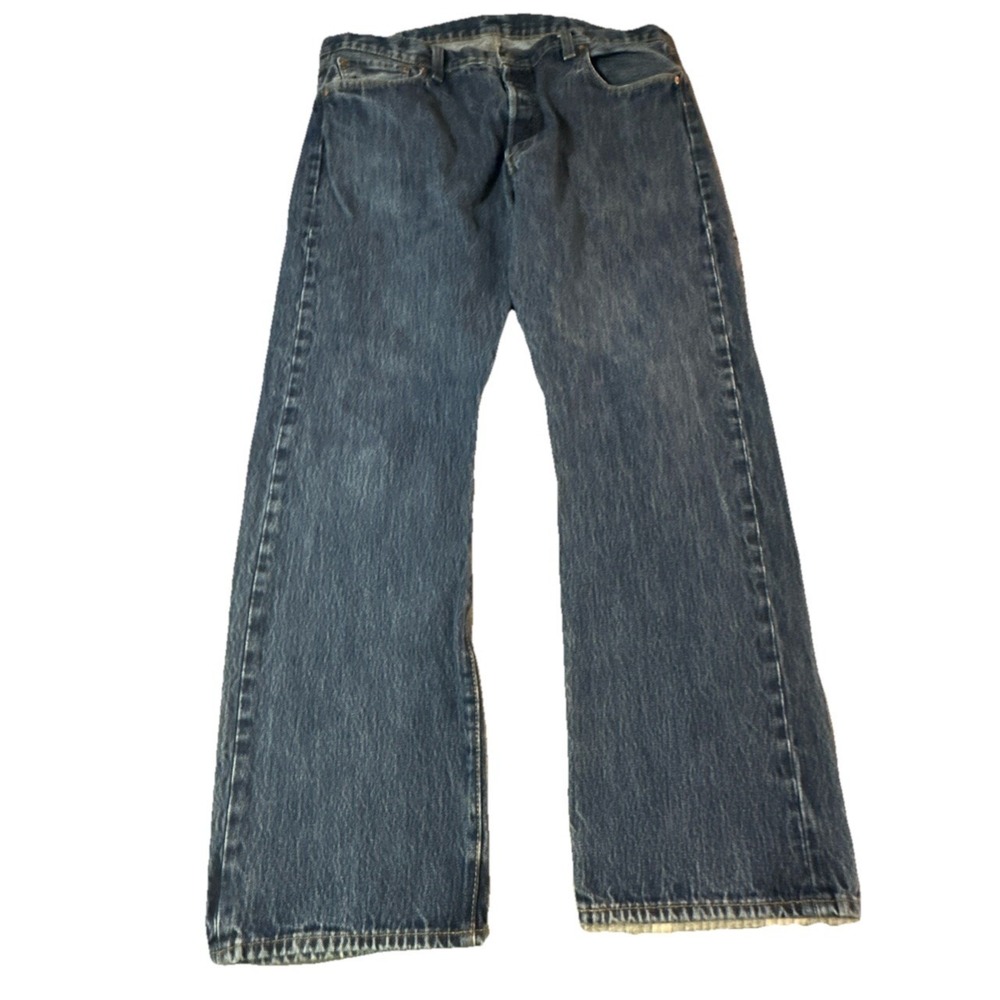 Levi's 501 Original Fit Jeans Sz 40x32 Blue Denim Button Fly